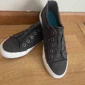 Black Slip-On Sneakers